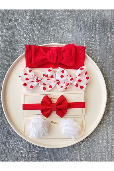 pempem bandana Female Child Rib Bandana Clip Buckle Set