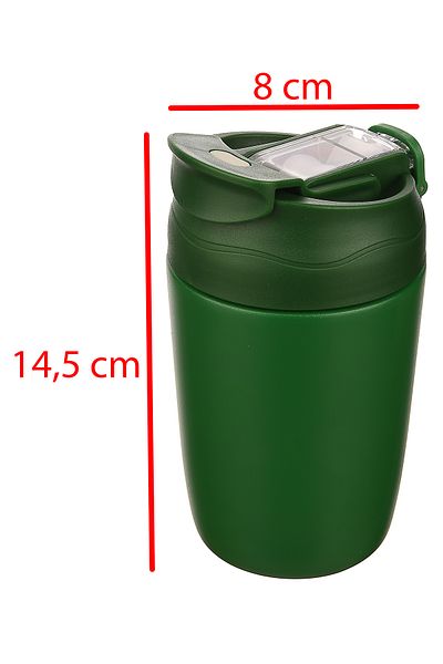 Emofom Nova Thermos Coffee Cup 350 ml Stainless Steel Double Barrier Travel Bottle Mug with Straw