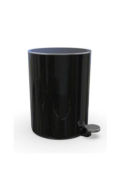 Raki Bathroom waste bin with pedal Lenox 5 liters, 21xh28cm, black