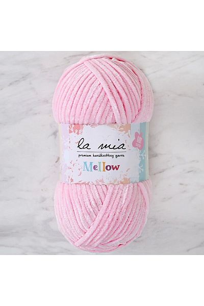 La Mia Yarn La Mia Mellow Pink Hand Knitting Lanyard - 904 - 34153