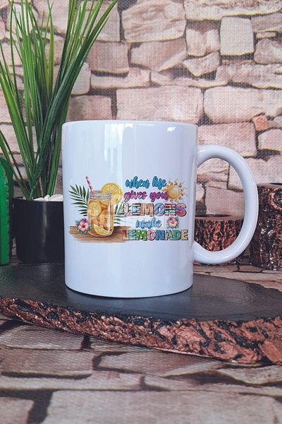 giftkonsept When Life Gives You Lemons Make Lemonade Printed Gift Mug
