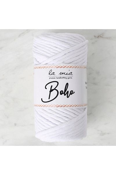 Kuzgun Online Shop La Mia Boho White Twist Macrame String - L001 - 33994