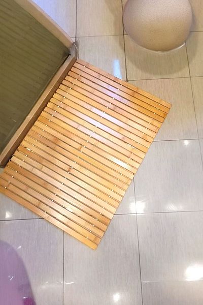 Sezka Life Μπαμπού Πατάκι Μπανιέρας Αντιολισθητικό Πτυσσόμενο (24x16)cm