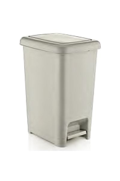 Raki Rectangular pedal bin ICIKALA SLIM 15lt, 31x22xh39cm beige