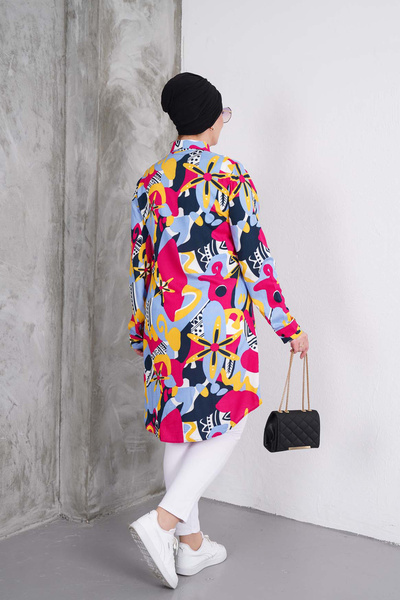 Polologin Butik قميص كلاسيكي منقوش ملون