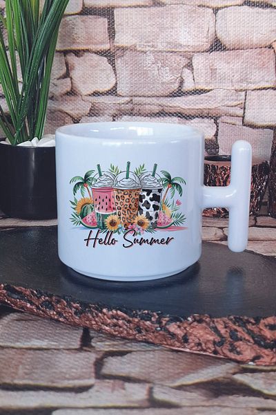 giftkonsept Loaded Tea  Printed t Handle Latte Cup Mug Cup