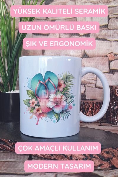 giftkonsept Colorful Coast No:1 Printed Gift Mug