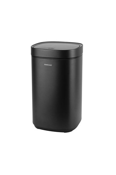 Raki Bathroom waste bin with TOUCH mechanism 12lt, 25x25xh42cm, black