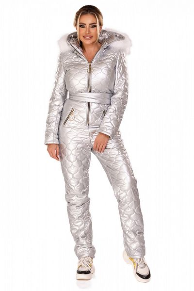 Atmosphere Fashion Silver waterproof ski overalls