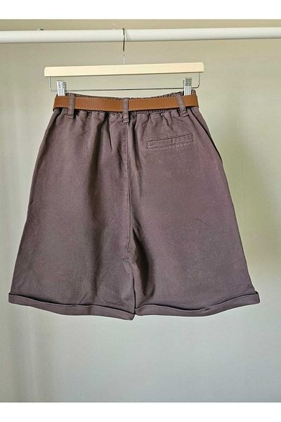 Telablanka Belted Lycra City Boy Shorts_Brown