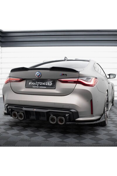 APEXİ BMW G22 M4 Spoiler BOYASIZ Bagaj Üstü 2021 ve Sonrası