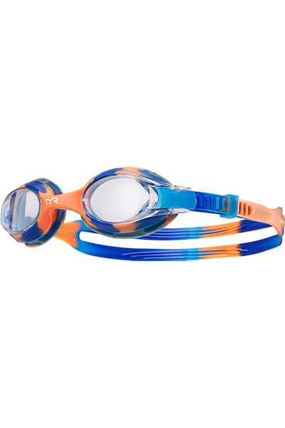 TYR Swimple Tie Dye Children's Glasses (Blue/Orange)