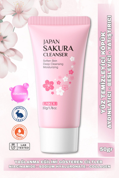 LAIKOU رغوة تنظيف الوجه المرطبة المضادة لحب الشباب والرؤوس السوداء مع محتوى ا...