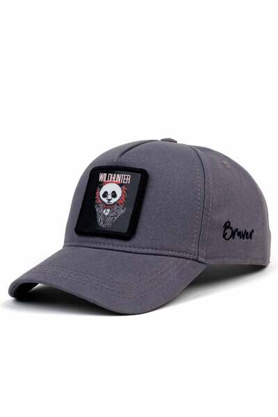 Braver Collection Braver Gri Wild Hunter Patch Şapka