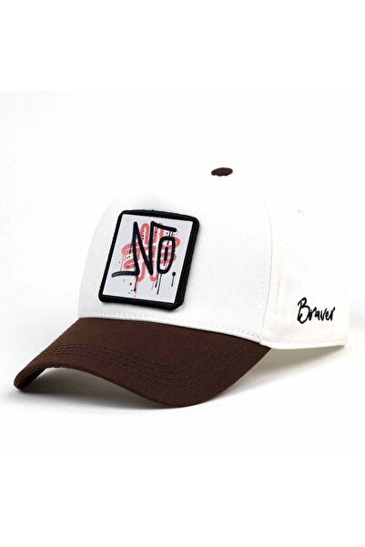Braver Collection Braver Beyaz/Kahve No Patch Şapka