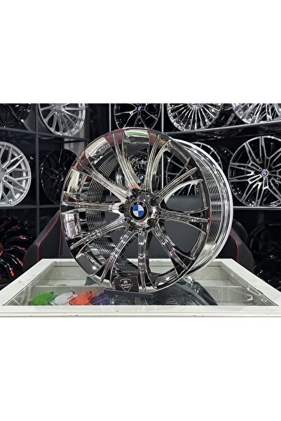 powcan 19 İNÇ 5X120 BMW E60 M5  Uyumlu KROM 9.0-10.0 OFSET JANT TAKIMI (4ADET)