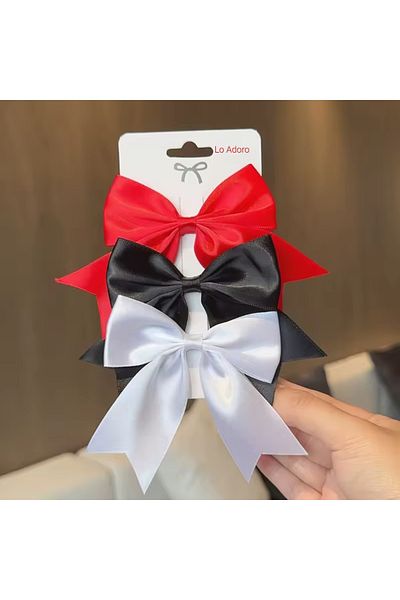LO ADORO 3 Pieces of Girls' Buckles 10 Colors You Can Choose the Color in the Option Description Part Accessory