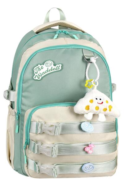 barberri حقيبة ظهر مدرسية غير رسمية مع عمود من نسيج التويل مرخص وحقيبة ظهر مدرسية مع هدية لعبة قطيفة