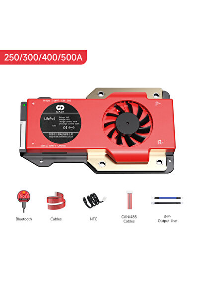 Daly BMS Daly Smart BMS 8S 24V 300A – LiFePO4 Akıllı Batarya Yönetim Ünitesi