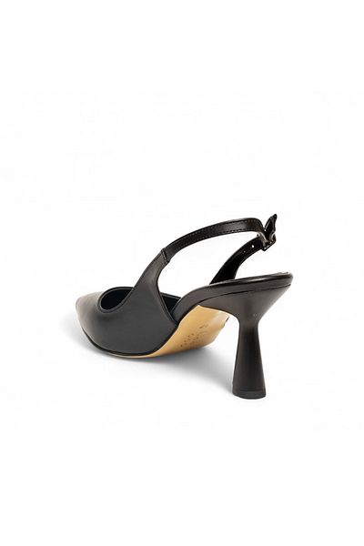 MODA İBO SHOES Black Skin 7cm Heels Stiletto