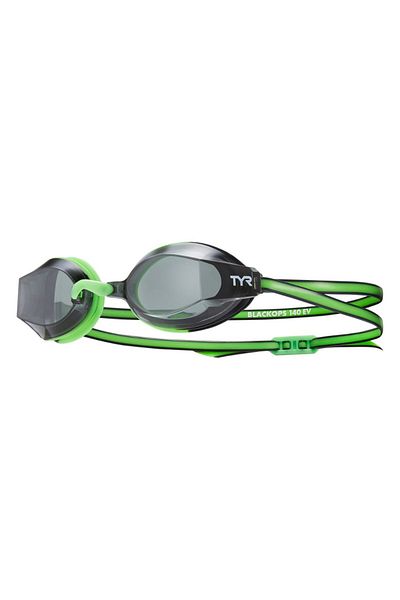 TYR Black Ops Kids Racing Goggles (Green/Smoke)