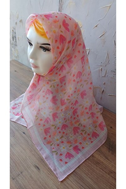 Nilbutik Παιδικό βαμβακερό μαντήλι με θέμα το κορίτσι 80*80cm