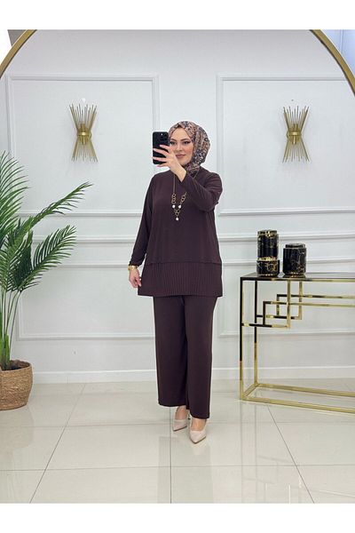 Enans Design Women's Hijab 2-Piece Set Tunic & Trousers