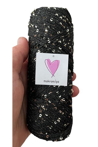 Makromİps Pull Polyester Macrome Yarn Bag Supplies Runner Threading Evening Dress Hobby Hand Knitting Yarn (100 Gr)