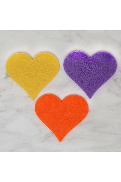 deposite La Mia 3-Piece 6X4.5 cm Mixed Heart Felt