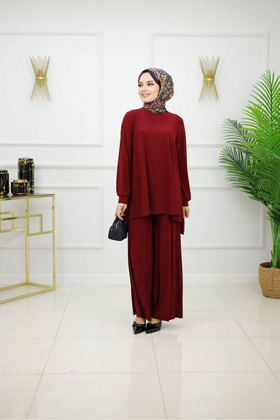 Enans Design Women's Hijab 2-Piece Set Tunic & Trousers