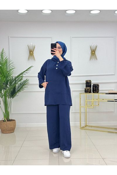 Enans Design Women's Hijab 2-Piece Set Tunic & Trousers