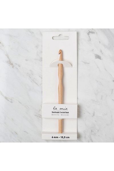SİMYA TİCARET La Mia Whitewood 6 mm 15.5 cm Wooden Wool Crochet