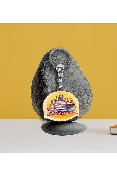 CoNotes Retro Design Car Keychain