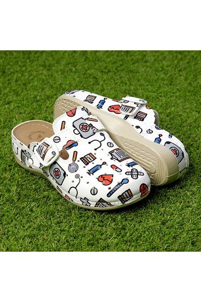 Tellus Medical Print women's medical clogs