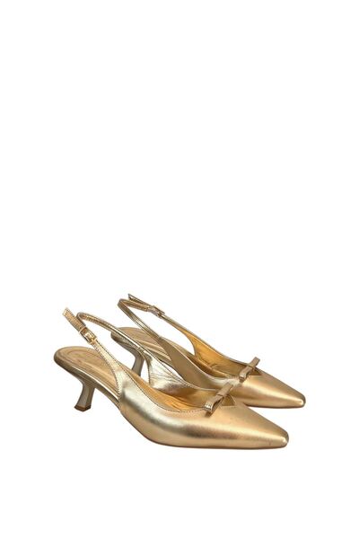 Saracshoes Kadın Topuklu Ayakkabı Gold Ribbon