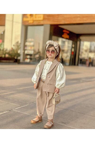 Fatma Kına Fenomen Kids Yelekli gömlekli 5 Li kombin