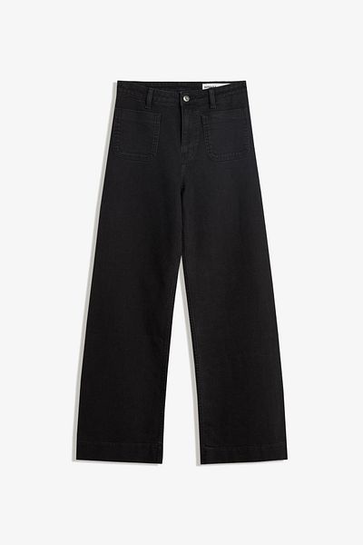 Bershka Seamless wide-leg jeans with pockets