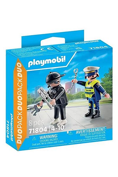 Playmobil - Set of 2 Policeman and Hot Figures