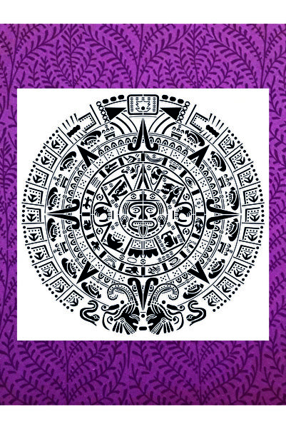 Stencilsarayi STENCİL SARAYİ BOYAMA ŞABLON DAMASK ÇİNİ MANDALA - 2159 ÖLÇÜ 80X80