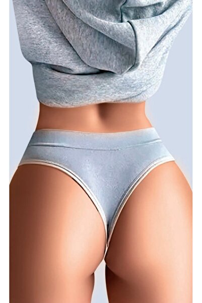 NightLove Nightlight 9150 İp Detaylı Yüksek Bel Pamuklu Külot