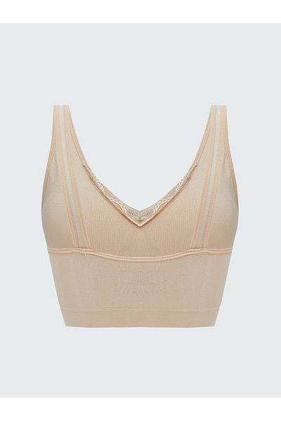 LC Waikiki Pink Underwire-Free Flat Sports Bra