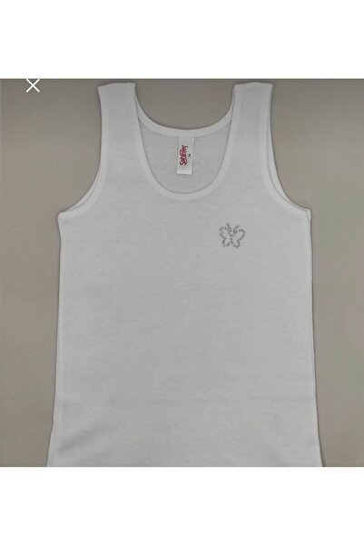 Şahinler Şahinler, 6'lı Paket Kız Çocuk Ribana Taşlı Kalın Askılı Atlet %100 ...