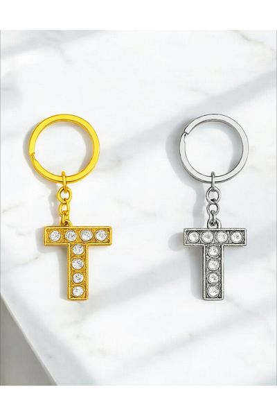 Handley Sparkling'T' Letter Keychain – a Touch of Luxury and Meaning