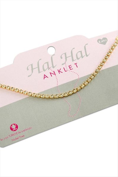 LiderGlobal Strip Stone Anklet