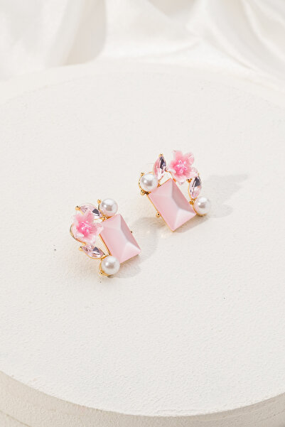 MRK Kadın İthal Çiçek Flower Küpe