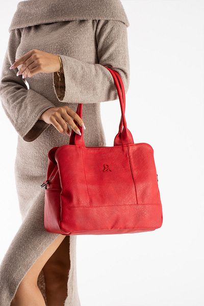 Teal Collection Soft Leather Shoulder Bag