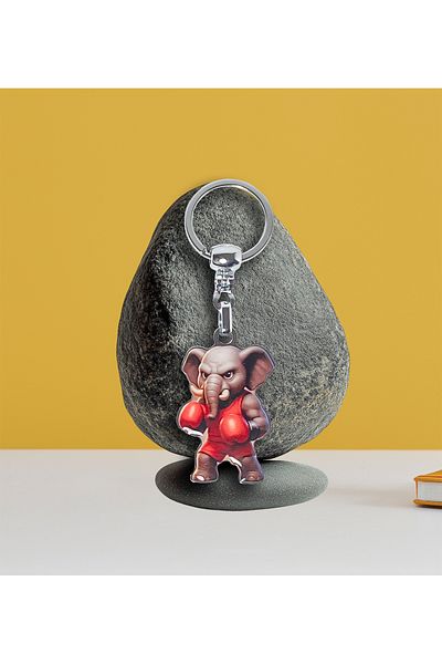 CoNotes Design Boxer Elephant Keychain