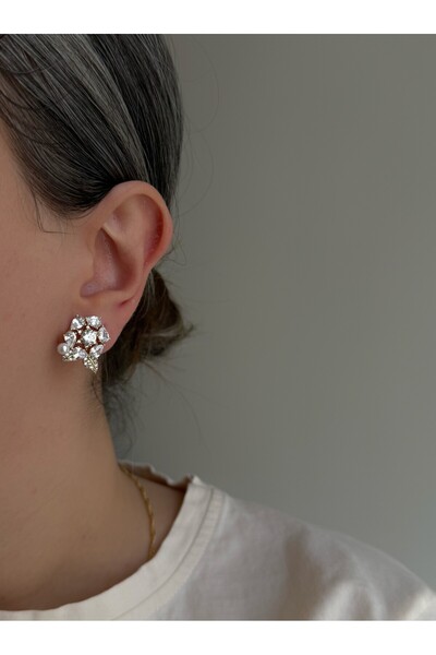 Owentis أقراط برينكلي اللامعة من الصلب - لا تسبب تسود-