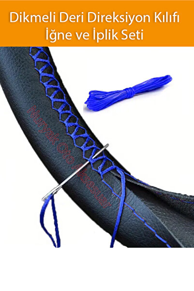 Nuryak Oto Aksesuar Ford Tourneo Connect Uyumlu Mavi Dikiş Dikmeli Deri Direk...