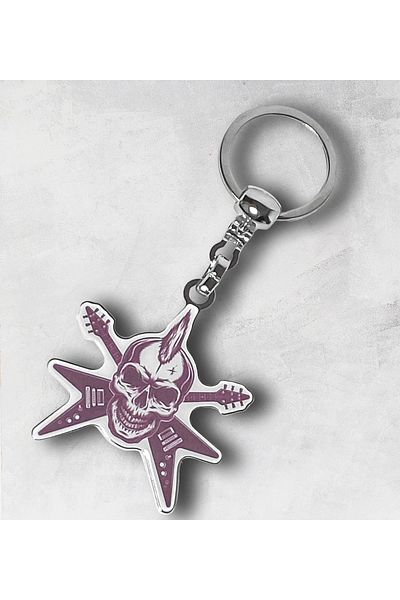 CoNotes Heavy Metal Design Keychain